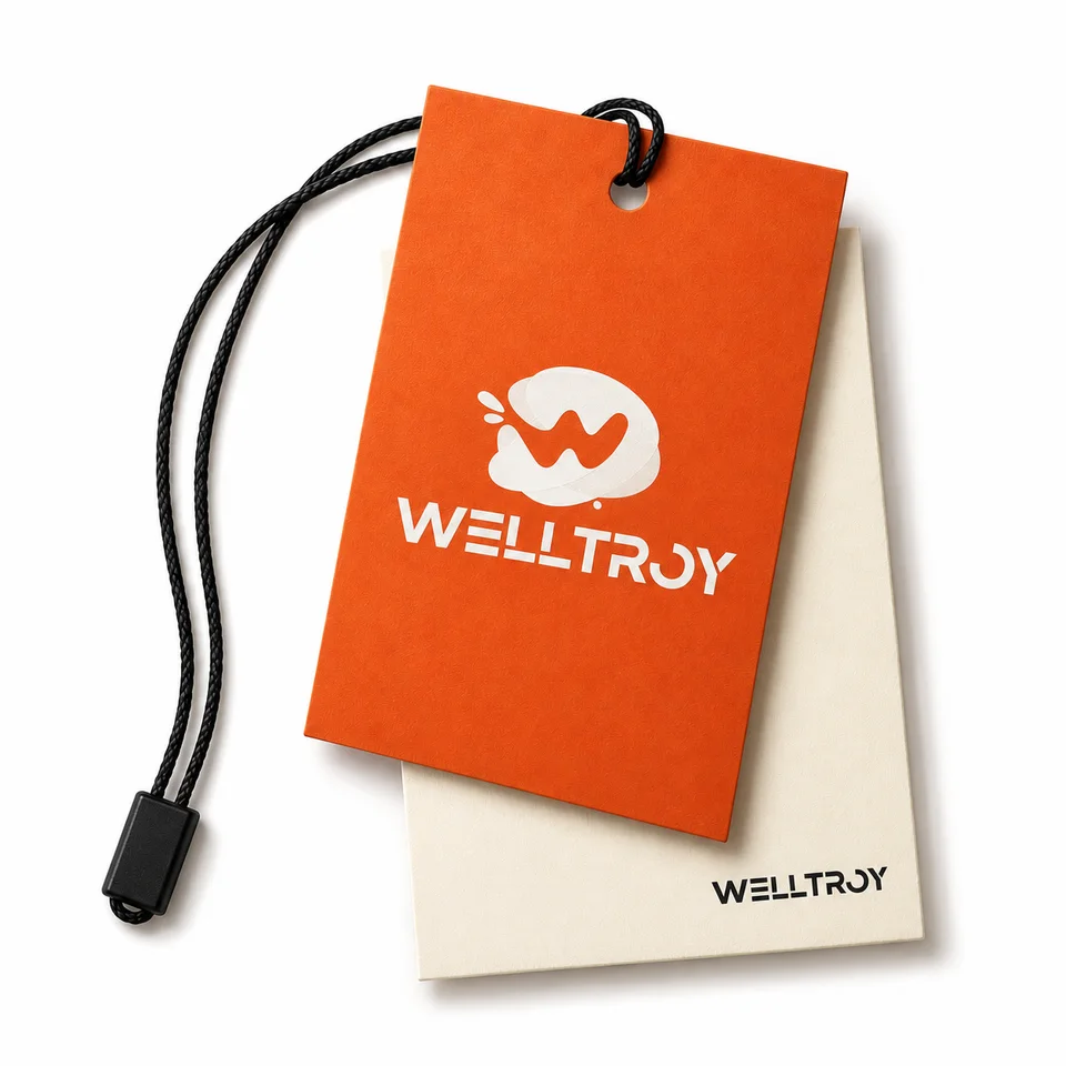 Welltroy Custom Paper Hang Tags product reference