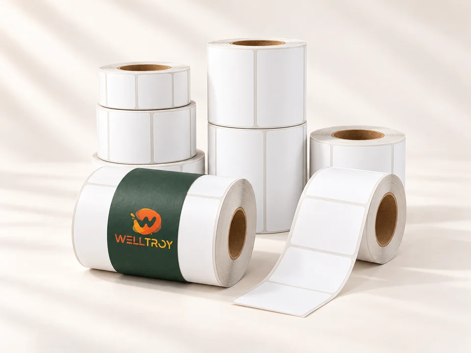 Welltroy Thermal Labels custom branding illustration